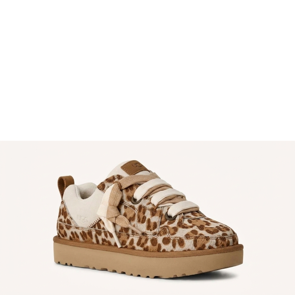 NEW UGG women's lo lowmel plains sneaker in felicity leopard jasmine